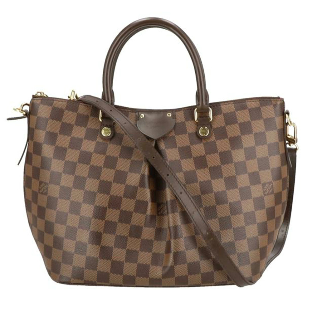 Louis Vuitton Siena Damier Canvas Leather Brown